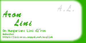 aron lini business card